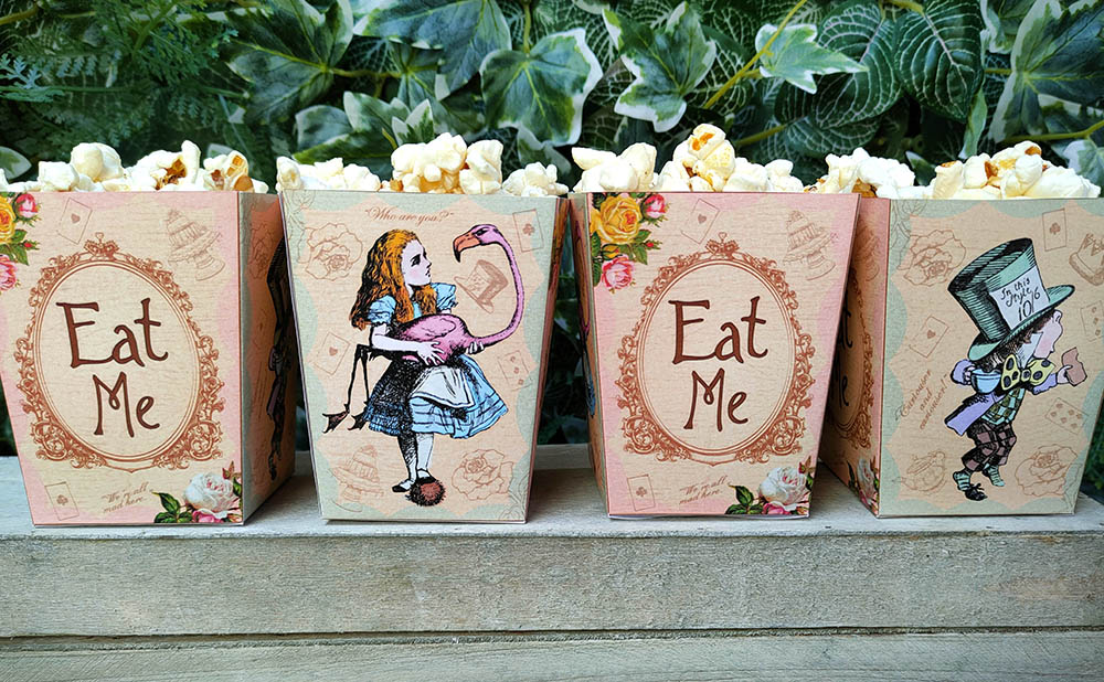 mad hatters tea party popcorn box mad hatters tea party popcorn box